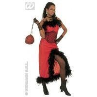 M Ladies Womens Saloon Madame Costume for Baroque Moulin Rouge Wild West Fancy Dress Female UK 10-12