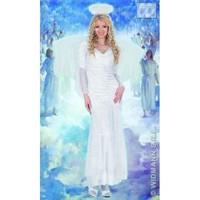 M Ladies Womens Velvetet & Lace Angel Costume Outfit for Holy Church Christmas Fancy Dress Female UK 10-12