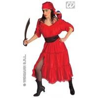 M Ladies Womens Caribbean Wench Costume for Pirate Buccaneers Fancy Dress Female UK 10-12