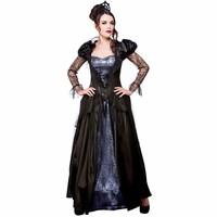 (M) Ladies Wicked Queen Halloween Costume for Fancy Dress Womens M