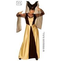 M Ladies Womens Enchanted Castle Queen Costume Outfit for Medieval Fancy Dress Female UK 10-12