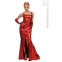 M Red Ladies Womens Stretch Cocktail Dress Costume Outfit for Hollywood Prom Dress Fancy Dress Female UK 10-12 Red