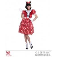 M Ladies Womens Mouse Girl Costume Outfit for Animal Rodent Mice Fancy Dress Female UK 10-12