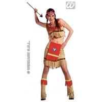 M Ladies Womens Ray of Moonlight Ladies Costume Outfit for Native American Indian Wild West Cowboys Fancy Dress Female UK 10-12