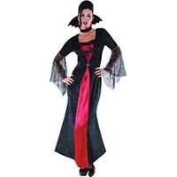 M Ladies Womens Countess Vampiretta Costume for Dracula Fancy Dress Outfit