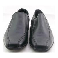 M &S, size 8.5 black smart slip on shoes