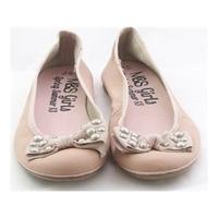 M & S Girls, size 2/34.5 dusky pink pumps