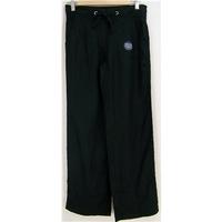 m s collection size 8m black linen trousers