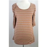 m co size 18 brown mix short sleeved top
