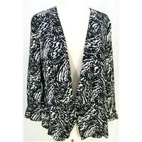 m s portfolio size 16 black mix vest and blouse