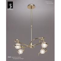 m0080pb dali 4 light polished brass chandelier