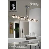 m0880pc kromo chrome 4 light halogen semi flush pendant