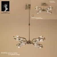 m0881ab kromo antique brass 4 light semi flush pendant