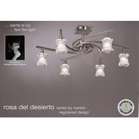 M0036SN Rosa Del Desierto 6 Lt Satin Nickel Semi-Flush Lamp