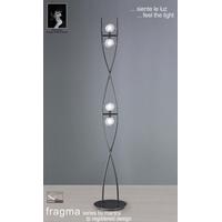 M0816BC Fragma 4 Light Black Chrome Floor Lamp