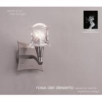 M0051SN Rosa Del Desierto 1 Lt Satin Chrome Halogen Wall Lamp