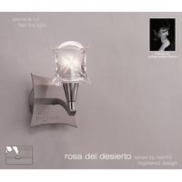 M0051SN/S Rosa Del Desierto 1 Lt Satin Nickel Halogen Wall Lamp