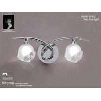 m0817pcs fragma 2 light chrome switched wall lamp