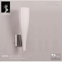 M0065/S Java Large 1 Lt Satin Nickel And Glass Switched Wall Lamp