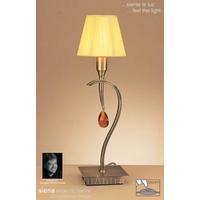 M0349AB Siena Antique Brass 1 Light Table Lamp With Shade