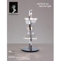 m0895pc kromo chrome 1 light halogen table lamp