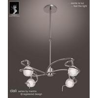 M0080PC Dali 4 Light Polished Chrome Chandelier