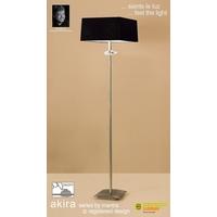 M0791AB/BS Akira Antique Brass 3Lt Floor Lamp With Black Shade