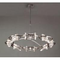 m0888pc kromo chrome 8 light halogen semi flush pendant