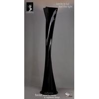 m0586 twist gloss black halogen floor lamp