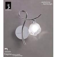 M0818PC/R/S Fragma 1 Light Chrome Switched Wall Lamp