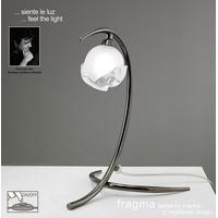 M0819BC Fragma 1 Light Black Chrome Table Lamp