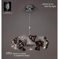 M0701 Otto 24 Light Chrome, White And Black Ceiling Pendant