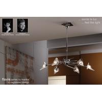 m0301pc flavia 6 light chrome modern ceiling pendant