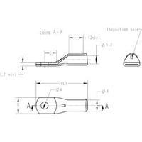 M10 Uninsulated Tube Terminal Ring, 35mm², TE Connectivity 710036-3