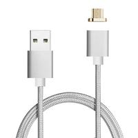M2 Metal Magnetic Micro USB Charging Cable Suction Android Data Wire USB 2.0 Intelligent Sync Charger Cord Quick Charging Anti-dust Plug Both-side Cha