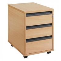 M25 3 draw mobile Pedestal 1 Oak