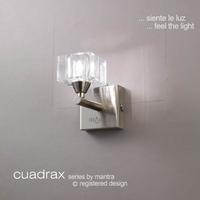 M2363PC Cuadrax 1 Light Polished Chrome Wall Lamp