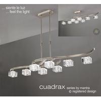 M2358 Cuadrax 8 Light Chrome Semi-Flush Ceiling Lamp