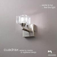 M2363PC/S Cuadrax 1 Light Chrome Switched Wall Lamp