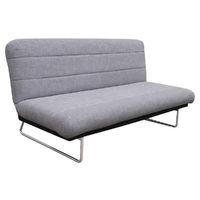 m3 fabric 3 seater sofa bed grey