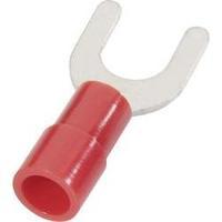 M6 Insulated Forked Spade Terminal, Red, 0.5 - 1mm², Cimco 180128