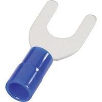 m6 insulated forked spade terminal blue 10mm cimco 180174