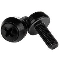 M6 x 12mm Mounting Screws 50 Pack Black