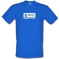 m62 highway to hull male t shirt