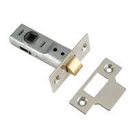 m888 tubular mortice latch 64mm 25 in polished brass pack of 3