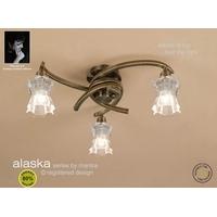 M8618AB Alaska Low Energy 3 Lt Antique Brass Semi-Flush Lamp