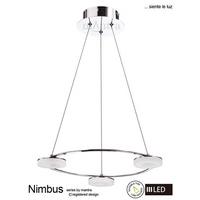 m8196 nimbus led 3 light ceiling pendant in chrome