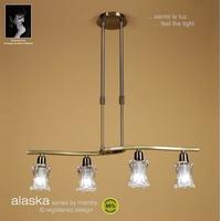 M8609AB Alaska Low Energy 4 Light Antique Brass Ceiling Pendant