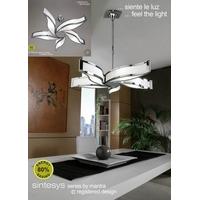 m8660 sintesys low energy 5 light chrome semi flush lamp