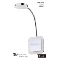 M8181 Gio LED 1 Light Flexible Wall Light in Chrome